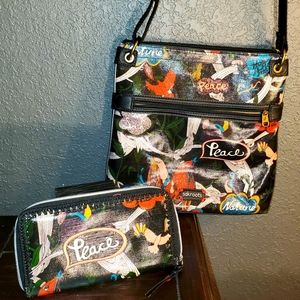 Sakroots crossbody and wallet bundle